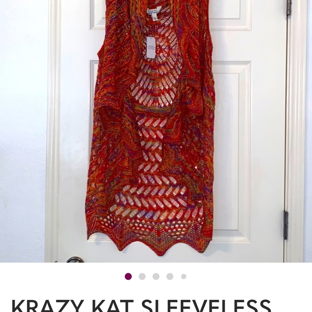 Krazy Kat Multicolor Crochet Top